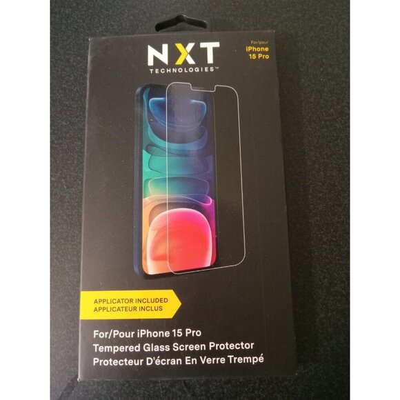Tempered Glass Screen Protector for iPhone 15 Pro – Anti-Scratch – New - Picture 1 of 2